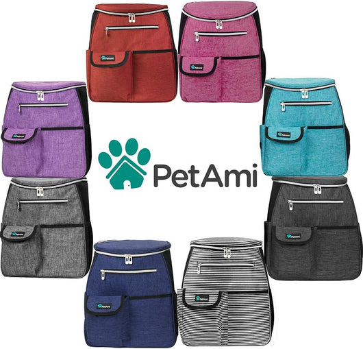 Dog Travel Backpack | Airline Approved Pet Travel Bag with Food Containers
