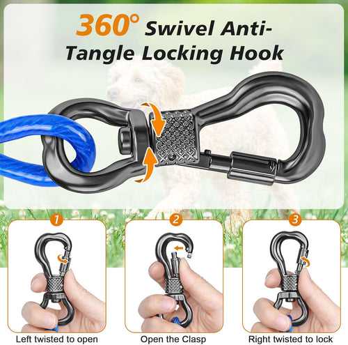 30FT Heavy Duty Dog Chain Tie Out Cable