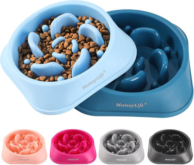 Interactive puzzle feeding bowl for puppies and dogs
