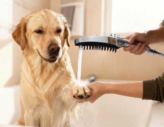 3 Mode Dog Shower Sprayer with Brush