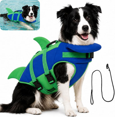 Reflective Dog Life Jacket With Chin Float