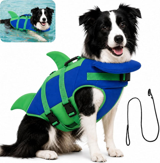 Reflective Dog Life Jacket With Chin Float