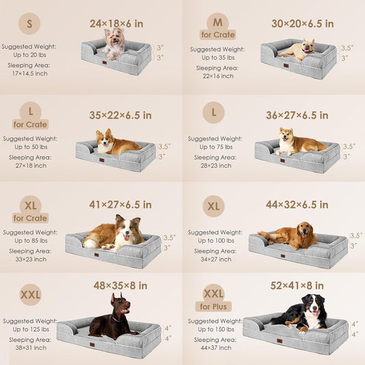 Orthopedic Dog Bed I XL Memory Foam