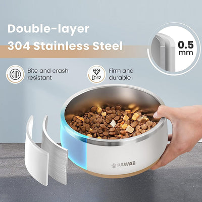 Pawaii 34oz Stainless Steel Dog Bowl