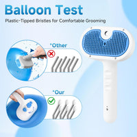 3-in-1 Steam Pet Grooming Brush Comb