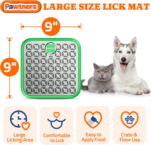 2 pcs Large Stainless Steel Dog Lick Mat