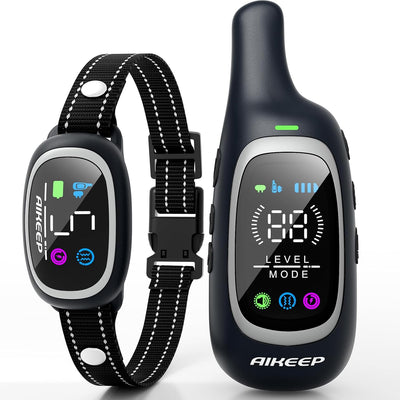 2-in-1 Dog Shock & Bark Collar with Remote I 3300FT Waterproof