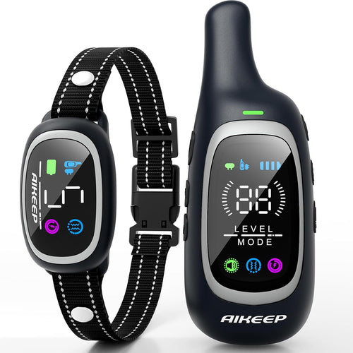 2-in-1 Dog Shock & Bark Collar with Remote I 3300FT Waterproof