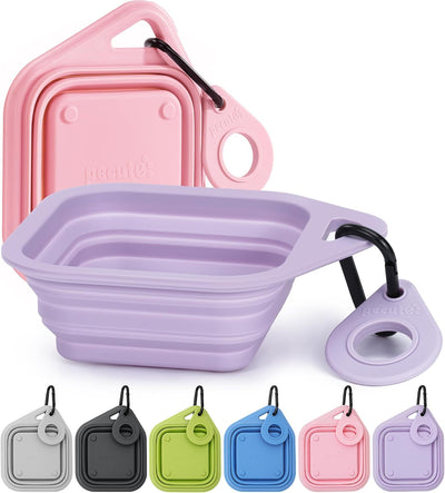 Portable Collapsible Silicone Dog Bowls for Travel
