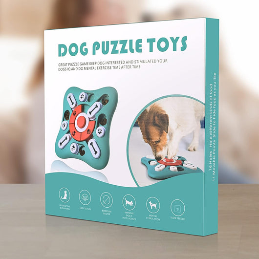 Interactive Treat Dispensing Dog Puzzle for Enrichment