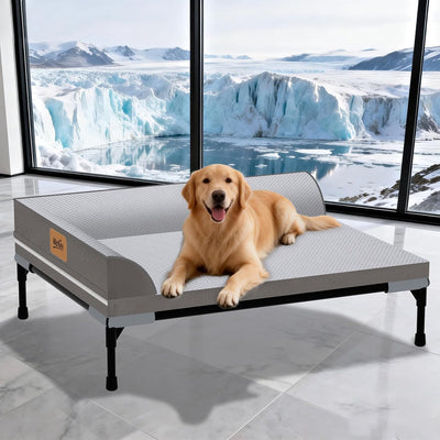 Cooling Dog Bed I Elevated Orthopedic Pet Bed