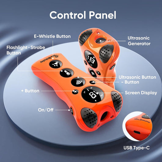 Ultrasonic Dog Trainer Whistle Light