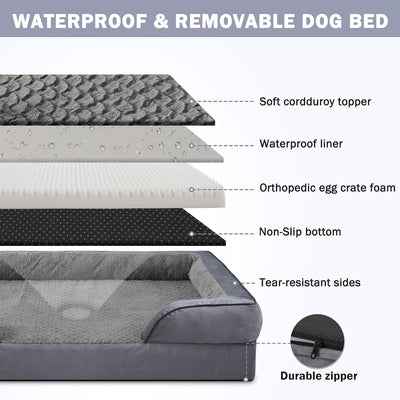 Orthopedic C-Shaped Dog Bed