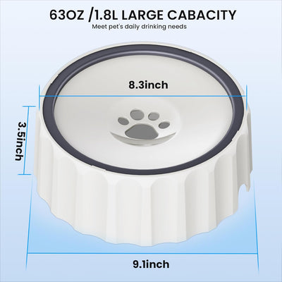 2L No-Spill Dog Water Bowl