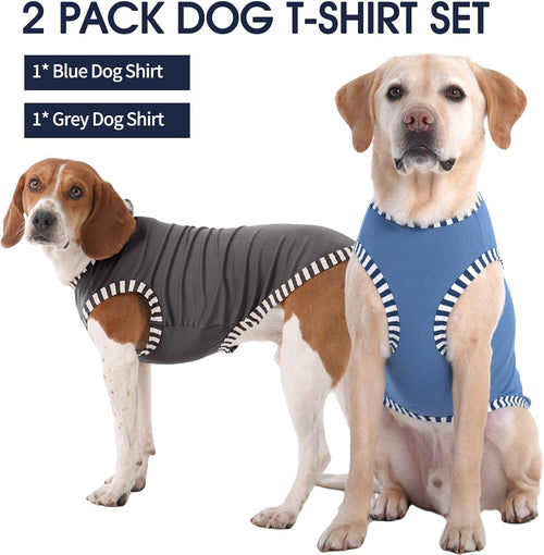 Large Dog Shirt 2 Pack | Cooling Sleeveless Tank Top for Big Breeds