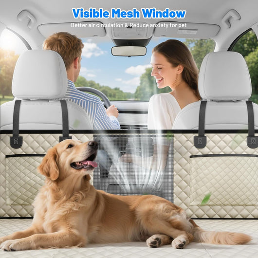 Dog Car Seat Cover Hard Bottom Extender