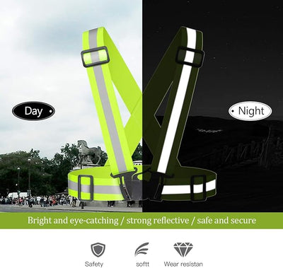 Adjustable Reflective Safety Vest for Dog Walking