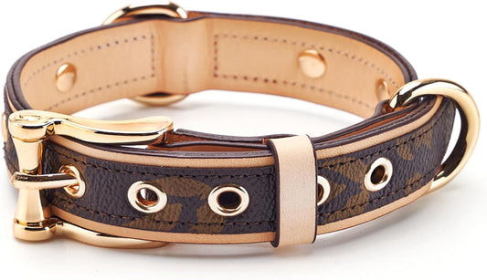 Leather Dog Collar | Soft Padded Durable Adjustable Collar