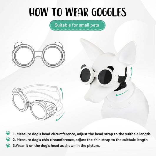 Dog Sunglasses UV Protection Cute Small Dogs