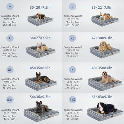 Orthopedic Dog Bed I Large Waterproof