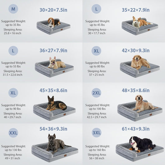 Orthopedic Dog Bed I Large Waterproof