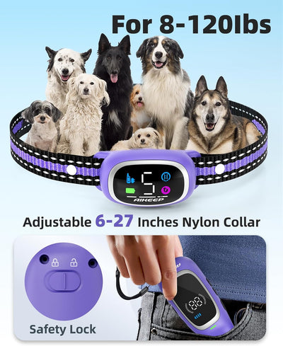 2-in-1 Dog Shock & Bark Collar with Remote I 3300FT Waterproof