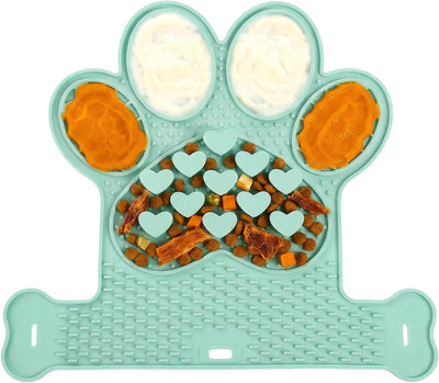 Puppy lick mat with suction cups for slow feeding and enrichment