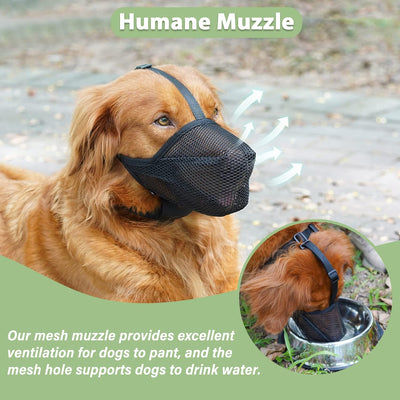 Soft Mesh Dog Muzzle for Gentle Training