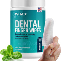 Dog Dental Finger Wipes for Fresh Breath