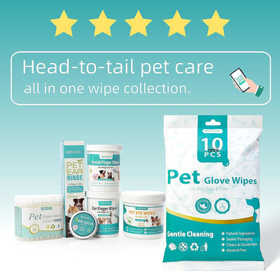 Dog Dental Finger Wipes 60-Pack