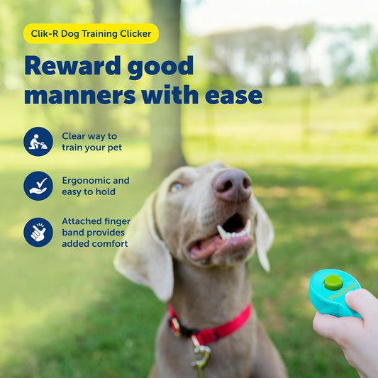 Ergonomic Dog Training Clicker With Finger Strap