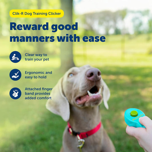 Ergonomic Dog Training Clicker With Finger Strap