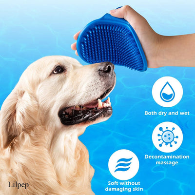 2-Pack Pet Grooming Massage Bath Brushes
