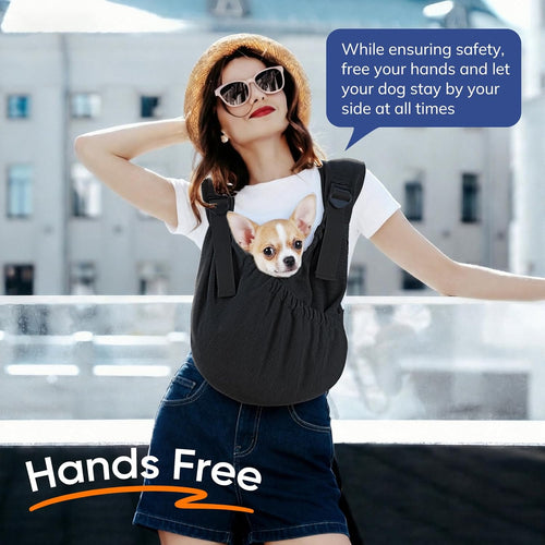 Hands-Free Dog Sling Carrier Pouch