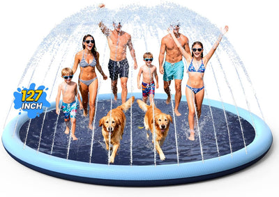 Non-Slip Dog Splash Pad for Summer Fun
