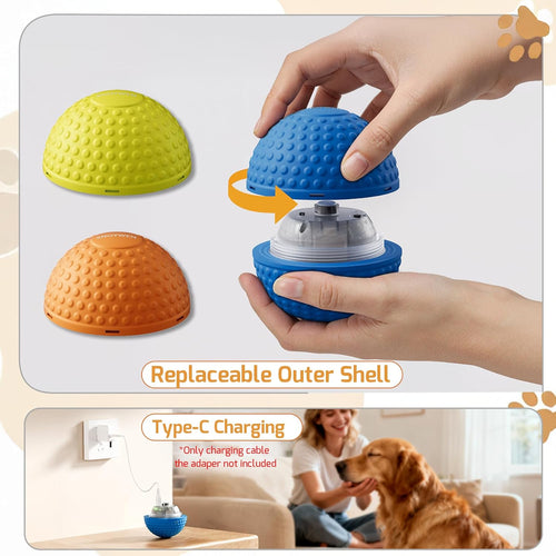 Smart Interactive Dog Ball I Rechargeable LED