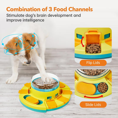 Interactive Dog Puzzle Feeder for Slower Eating