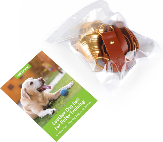 Elegant Leather Dog Potty Training Bells Set