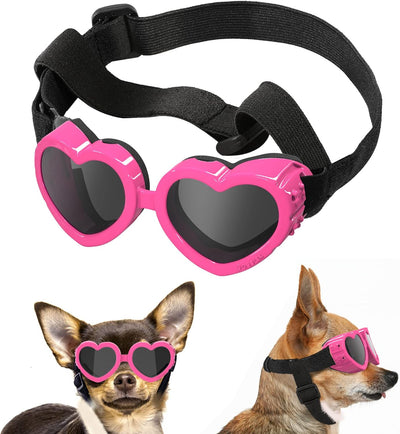 Small Dog Heart Sunglasses UV Protection Goggles