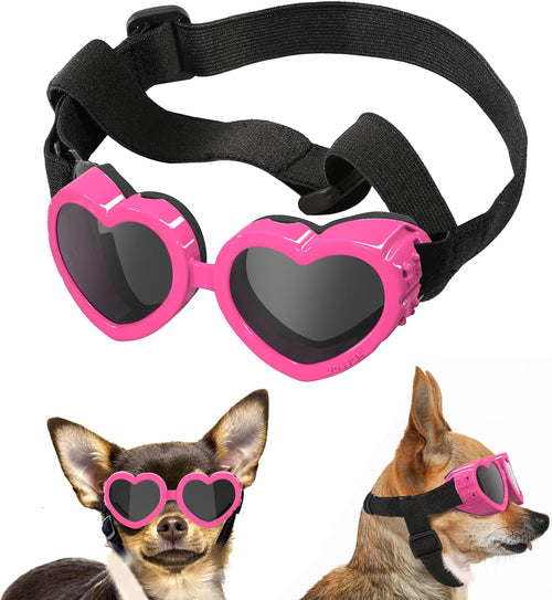 Small Dog Heart Sunglasses UV Protection Goggles