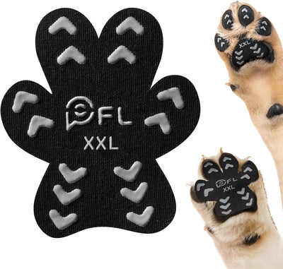 Anti-slip dog paw pads for senior dogs on hardwood floors