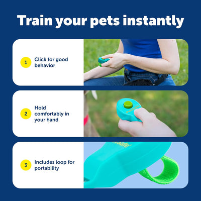 Ergonomic Dog Training Clicker With Finger Strap