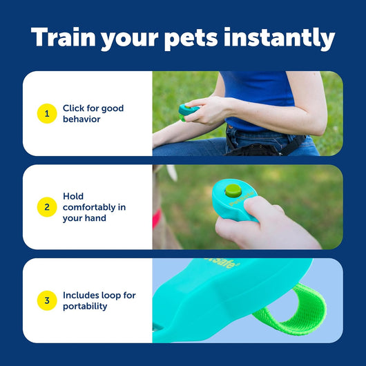 Ergonomic Dog Training Clicker With Finger Strap