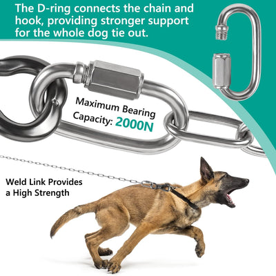 15FT Heavy Duty Dog Chain for Outside