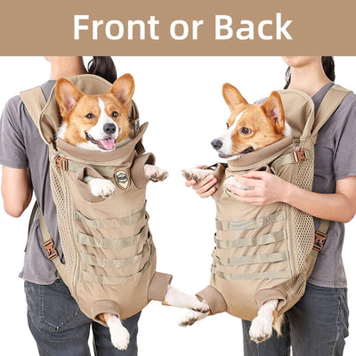 Dog Carrier Backpack | Tactical Pet Backpack for Medium Large Dogs