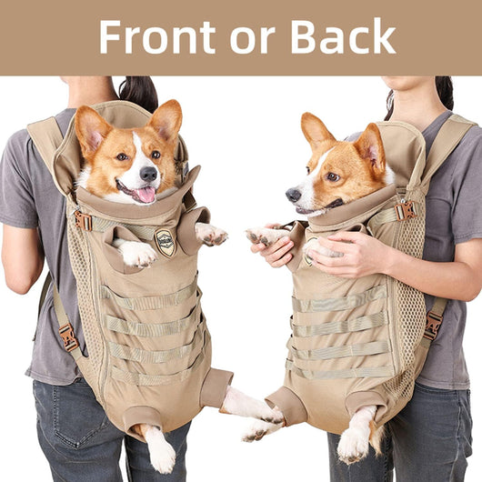 Dog Carrier Backpack | Tactical Pet Backpack for Medium Large Dogs