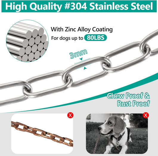15FT Heavy Duty Dog Chain for Outside