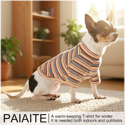 Stylish Striped Dog Shirt | Breathable Pet Apparel