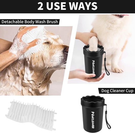 7-in-1 Dog Paw Cleaner I Medium Black