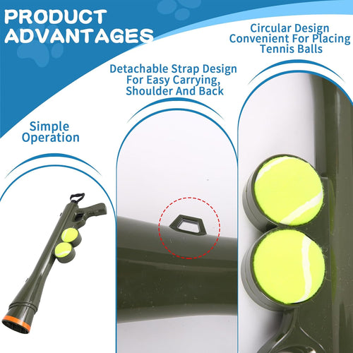 Dog Ball Launcher With Shoulder Strap